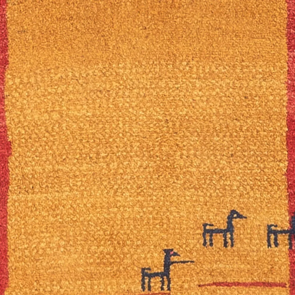 Løper Gabbeh-teppe - persisk - 177 x 75 cm - flerfarget