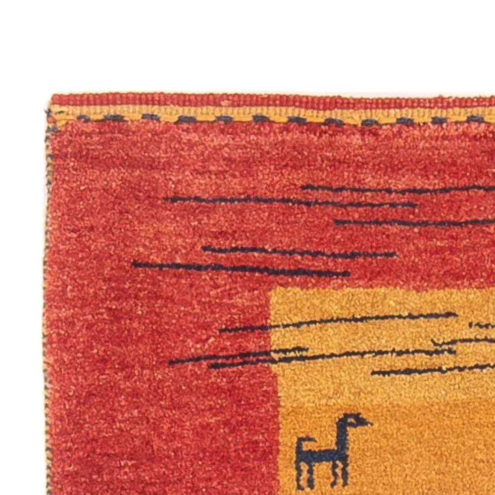 Løper Gabbeh-teppe - persisk - 177 x 75 cm - flerfarget