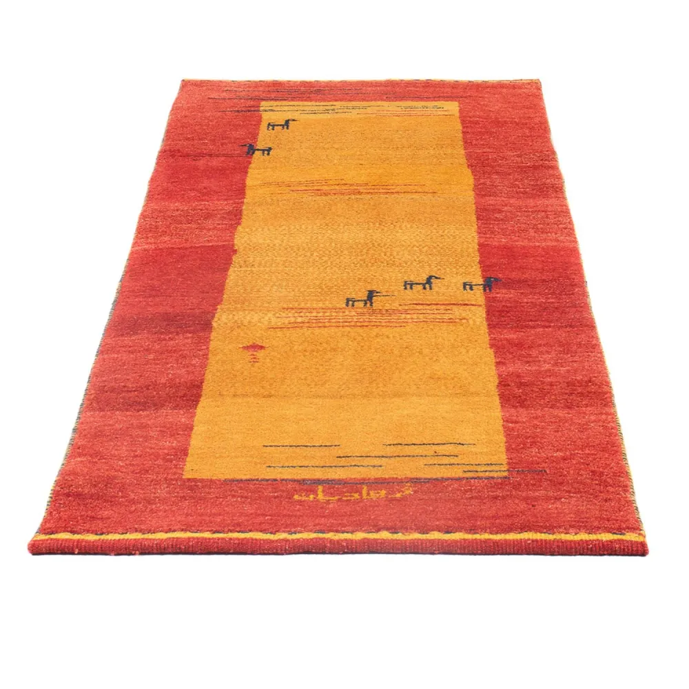 Løper Gabbeh-teppe - persisk - 177 x 75 cm - flerfarget