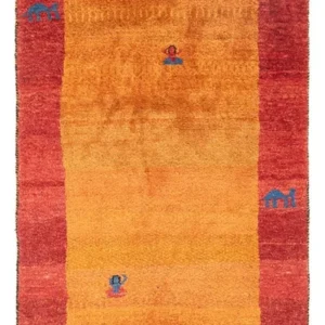 Løper Gabbeh-teppe - persisk - 177 x 72 cm - flerfarget