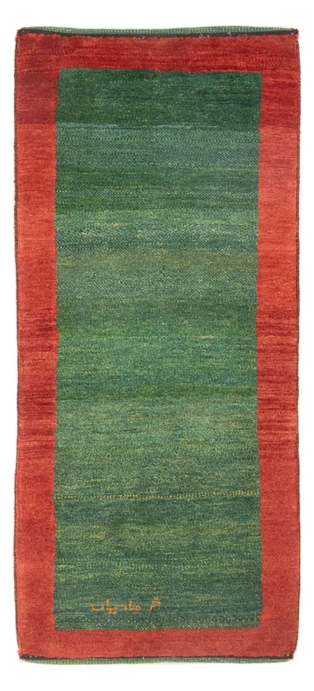 Løper Gabbeh-teppe - persisk - 183 x 77 cm - flerfarget