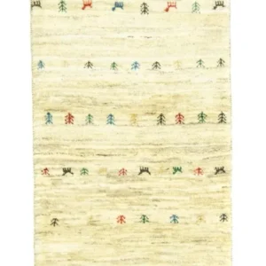 Løper Gabbeh-teppe - persisk - 184 x 82 cm - beige