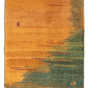 Løper Gabbeh-teppe - persisk - 186 x 71 cm - flerfarget
