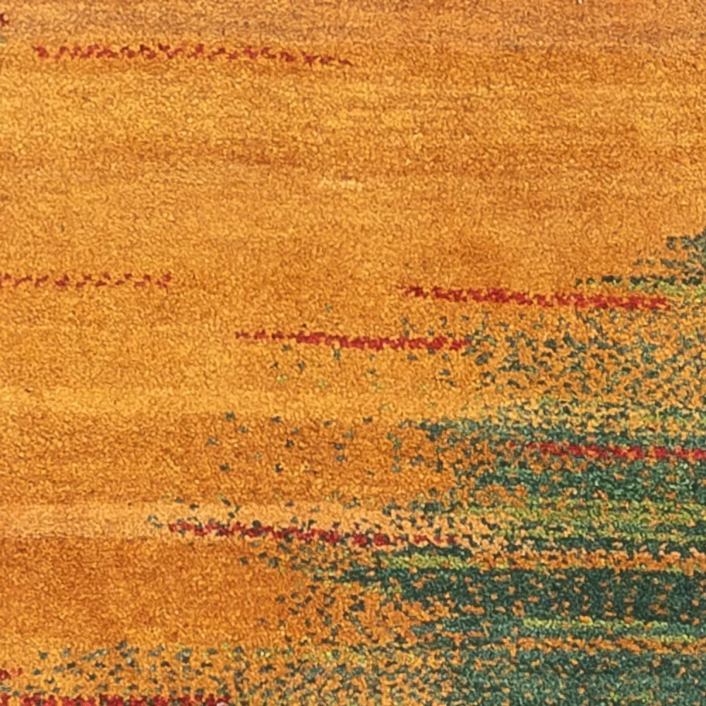 Løper Gabbeh-teppe - persisk - 186 x 71 cm - flerfarget