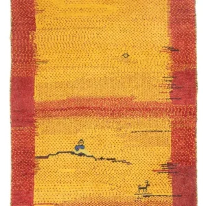 Løper Gabbeh-teppe - persisk - 188 x 88 cm - flerfarget