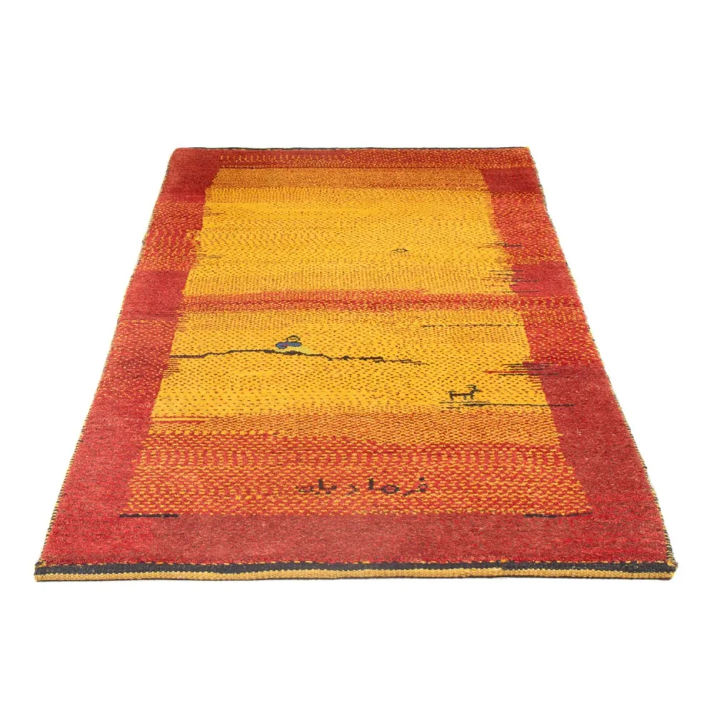 Løper Gabbeh-teppe - persisk - 188 x 88 cm - flerfarget