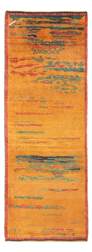 Løper Gabbeh-teppe - persisk - 190 x 68 cm - flerfarget