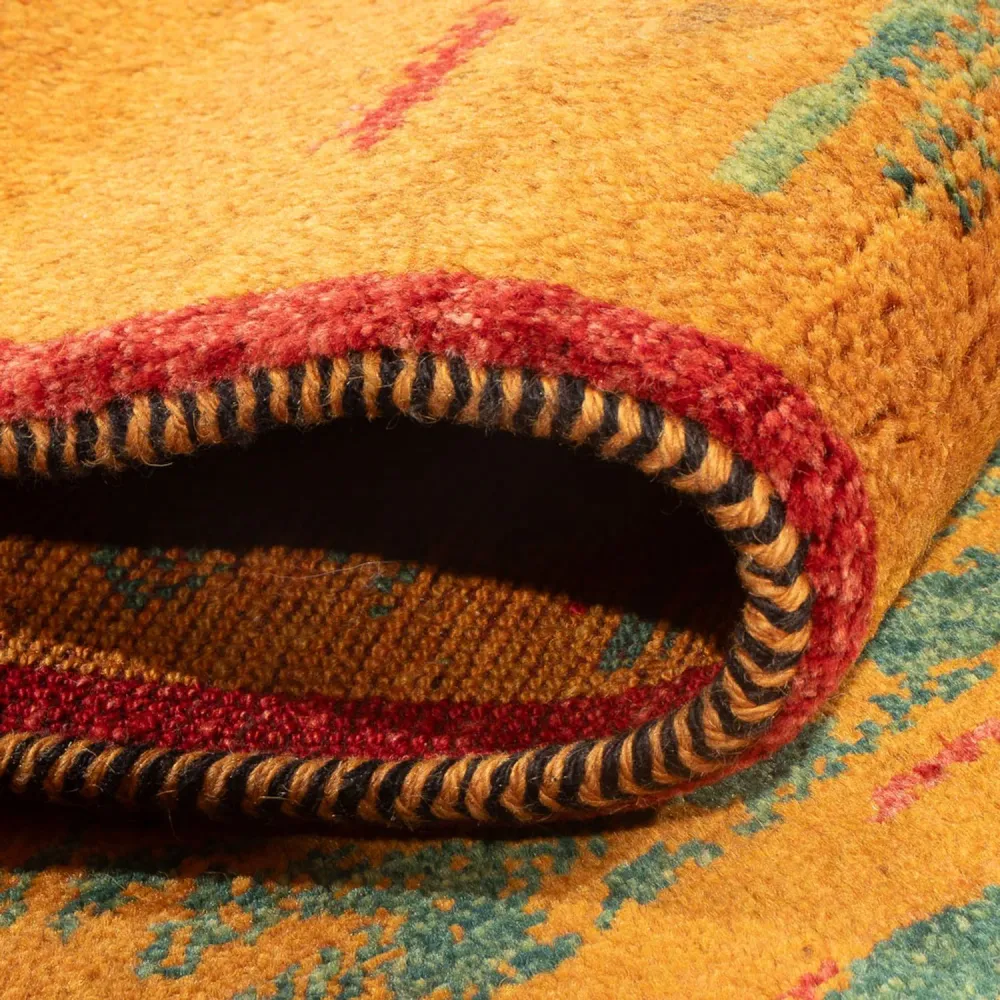 Løper Gabbeh-teppe - persisk - 190 x 68 cm - flerfarget