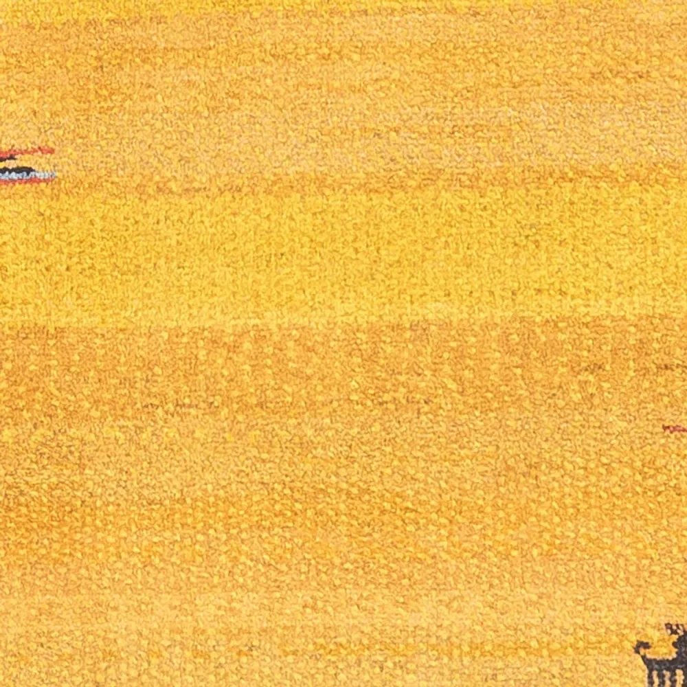 Løper Gabbeh-teppe - persisk - 196 x 83 cm - flerfarget