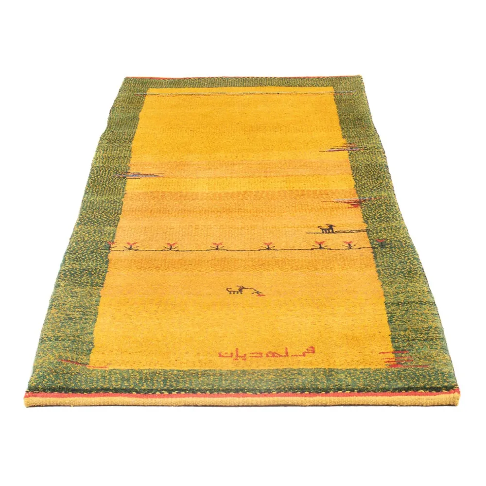 Løper Gabbeh-teppe - persisk - 196 x 83 cm - flerfarget