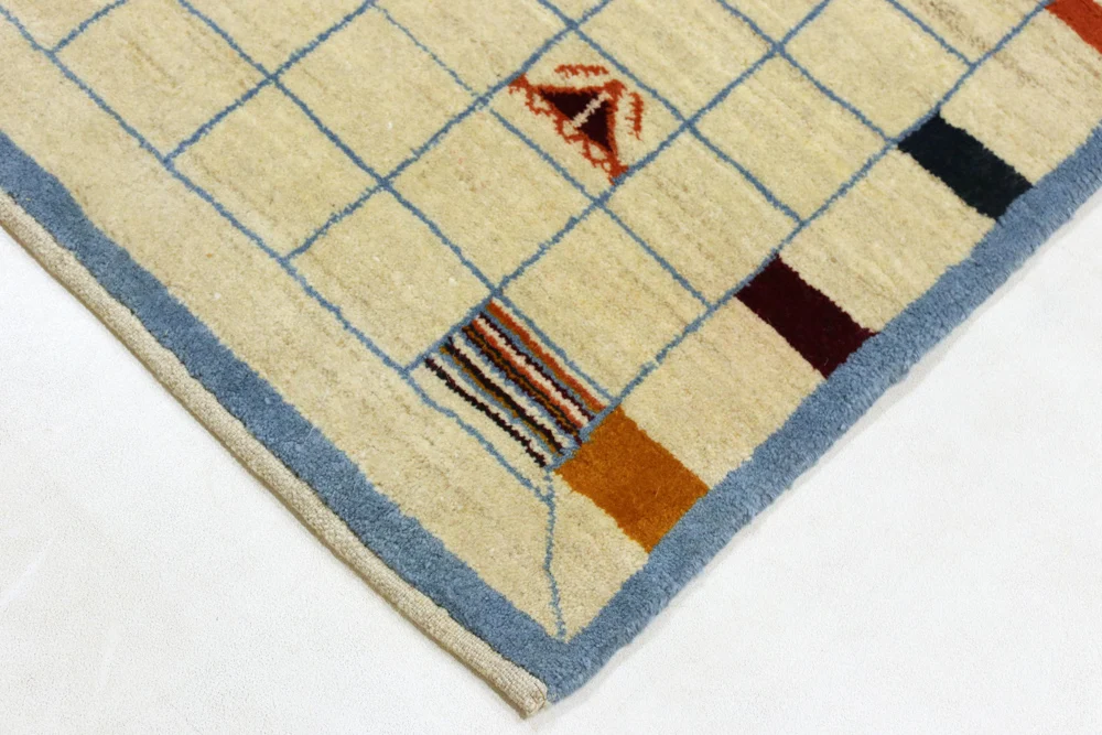 Løper Gabbeh-teppe - persisk - 199 x 83 cm - sand