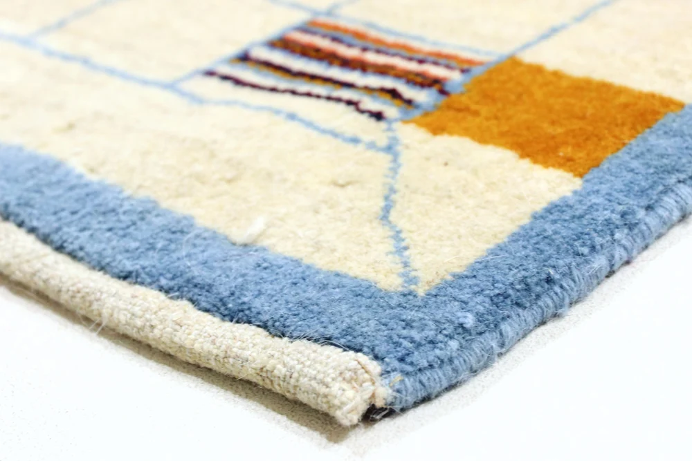 Løper Gabbeh-teppe - persisk - 199 x 83 cm - sand