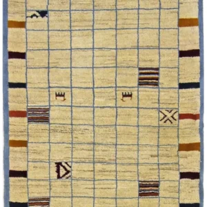 Løper Gabbeh-teppe - persisk - 199 x 83 cm - sand