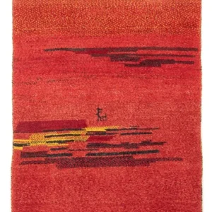Løper Gabbeh-teppe - persisk - 200 x 83 cm - flerfarget