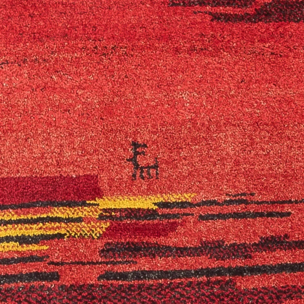 Løper Gabbeh-teppe - persisk - 200 x 83 cm - flerfarget