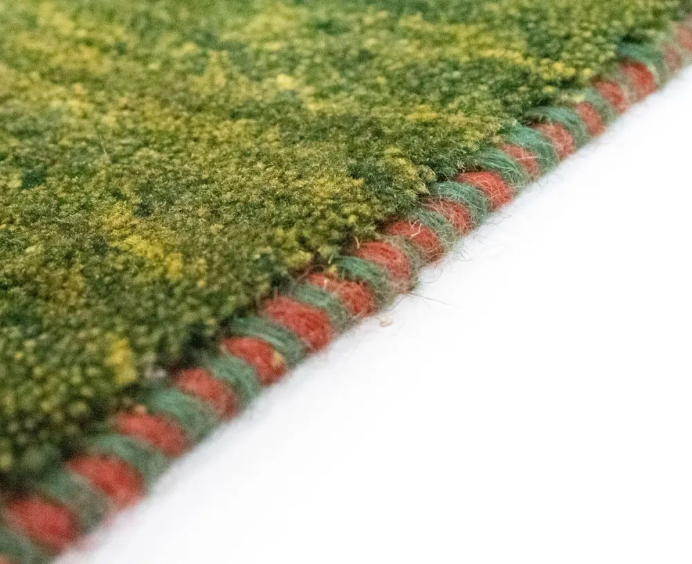Løper Gabbeh-teppe - persisk - 205 x 66 cm - grønn