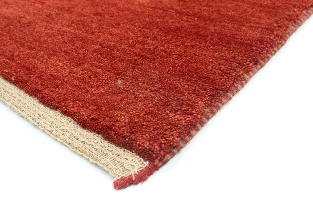 Løper Gabbeh-teppe - persisk - 215 x 72 cm - rød