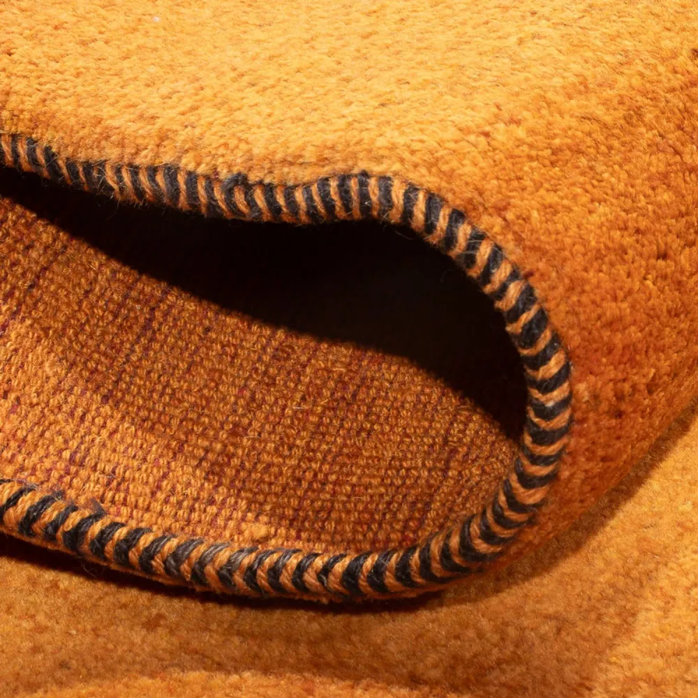 Løper Gabbeh-teppe - persisk - 220 x 74 cm - oransje