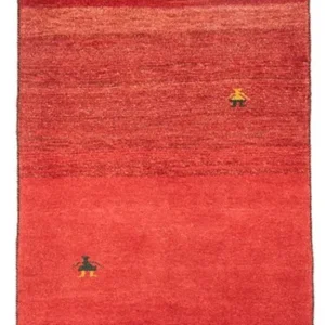 Løper Gabbeh-teppe - persisk - 227 x 85 cm - rød