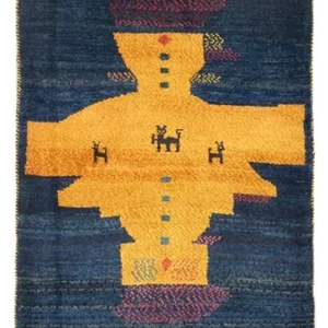 Løper Gabbeh-teppe - persisk - 230 x 85 cm - flerfarget