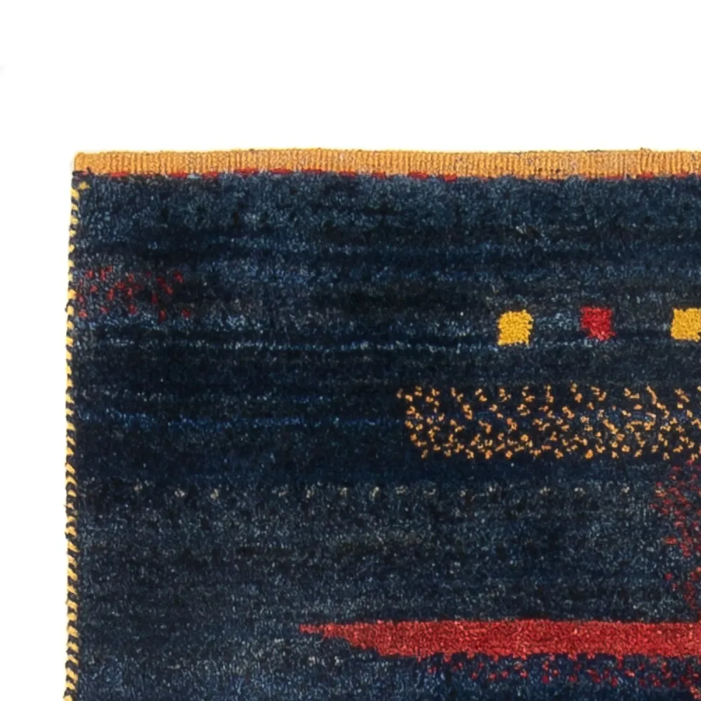 Løper Gabbeh-teppe - persisk - 230 x 85 cm - flerfarget