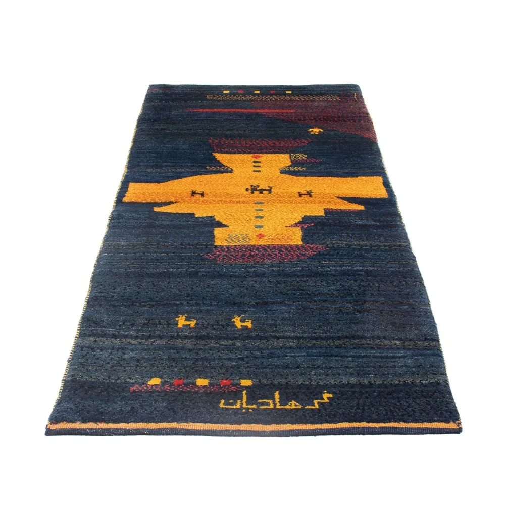 Løper Gabbeh-teppe - persisk - 230 x 85 cm - flerfarget