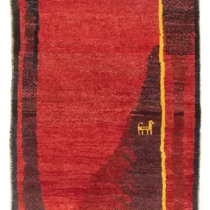 Løper Gabbeh-teppe - persisk - 230 x 73 cm - flerfarget