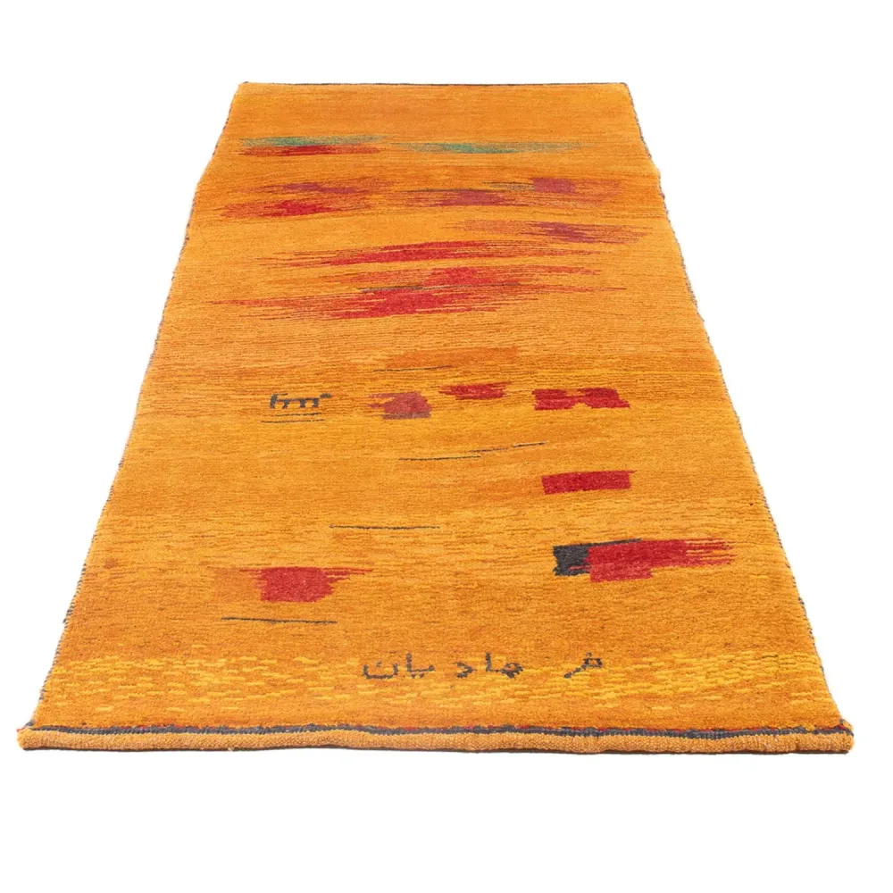 Løper Gabbeh-teppe - persisk - 233 x 80 cm - flerfarget
