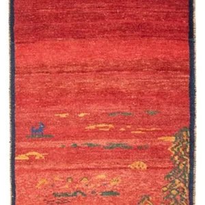 Løper Gabbeh-teppe - persisk - 235 x 75 cm - flerfarget
