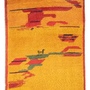 Løper Gabbeh-teppe - persisk - 235 x 85 cm - flerfarget