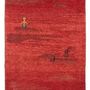 Løper Gabbeh-teppe - persisk - 236 x 73 cm - flerfarget