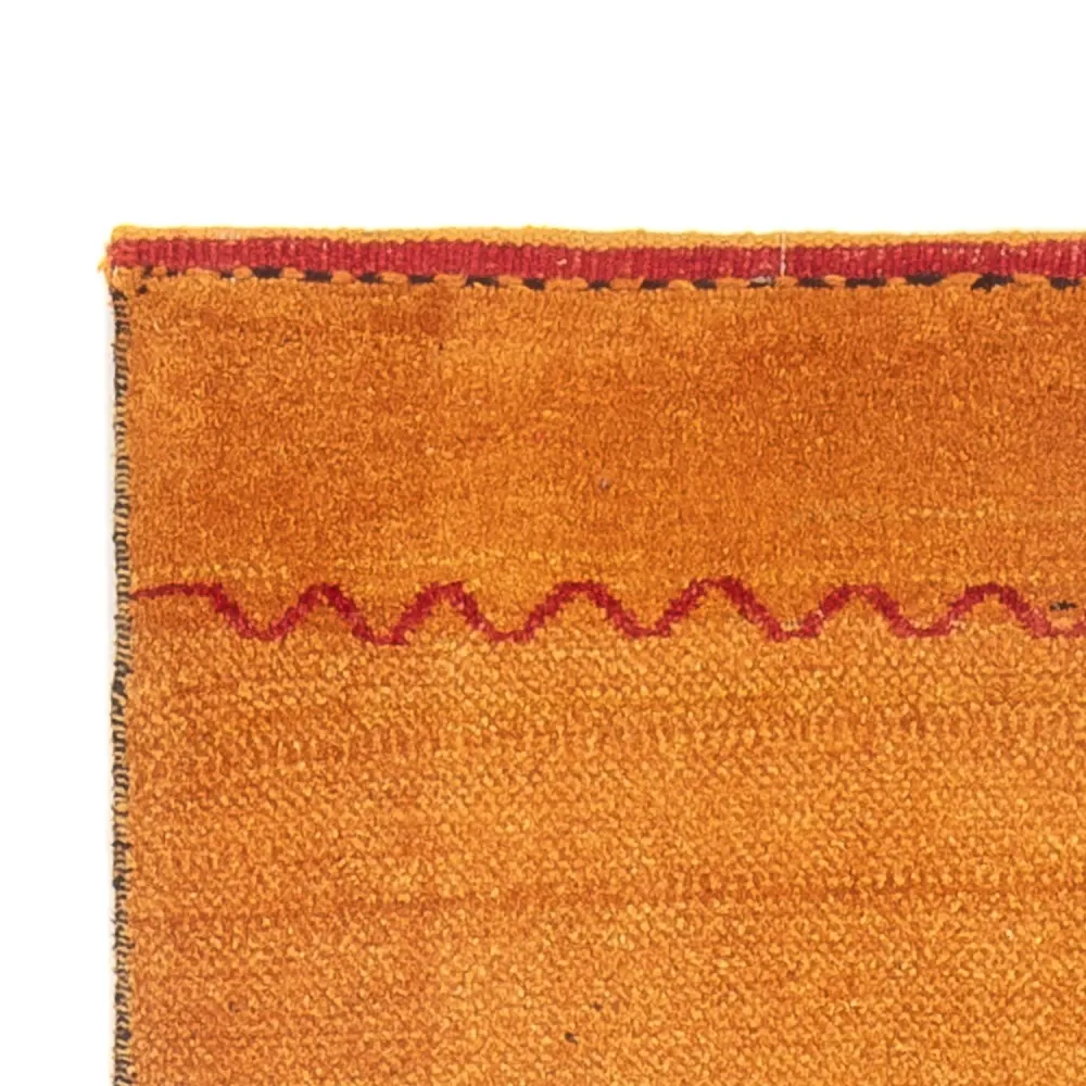 Løper Gabbeh-teppe - persisk - 236 x 85 cm - oransje