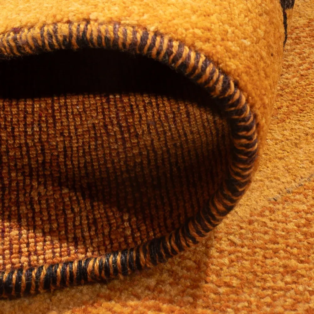 Løper Gabbeh-teppe - persisk - 236 x 85 cm - oransje