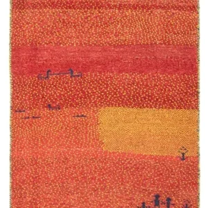 Løper Gabbeh-teppe - persisk - 237 x 84 cm - flerfarget