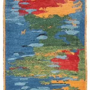 Løper Gabbeh-teppe - persisk - 242 x 78 cm - flerfarget