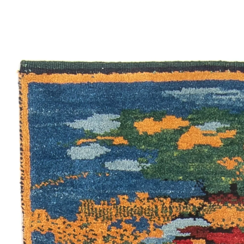 Løper Gabbeh-teppe - persisk - 242 x 78 cm - flerfarget