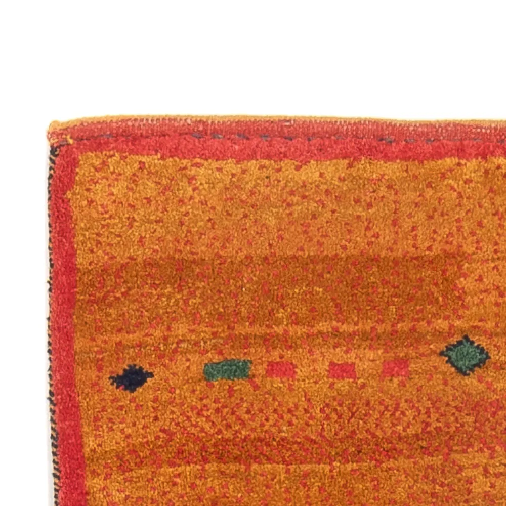 Løper Gabbeh-teppe - persisk - 258 x 85 cm - oransje