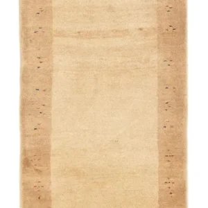 Løper Gabbeh-teppe - persisk - 298 x 88 cm - beige
