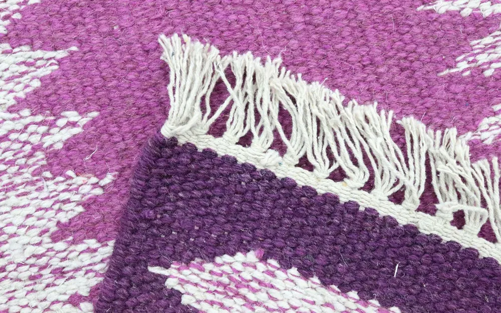 Løper Kelim teppe - Trendy - 250 x 80 cm - lilla