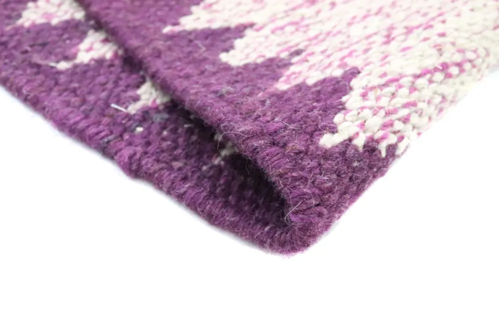 Løper Kelim teppe - Trendy - 250 x 80 cm - lilla
