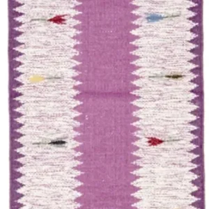 Løper Kelim teppe - Trendy - 250 x 80 cm - lilla