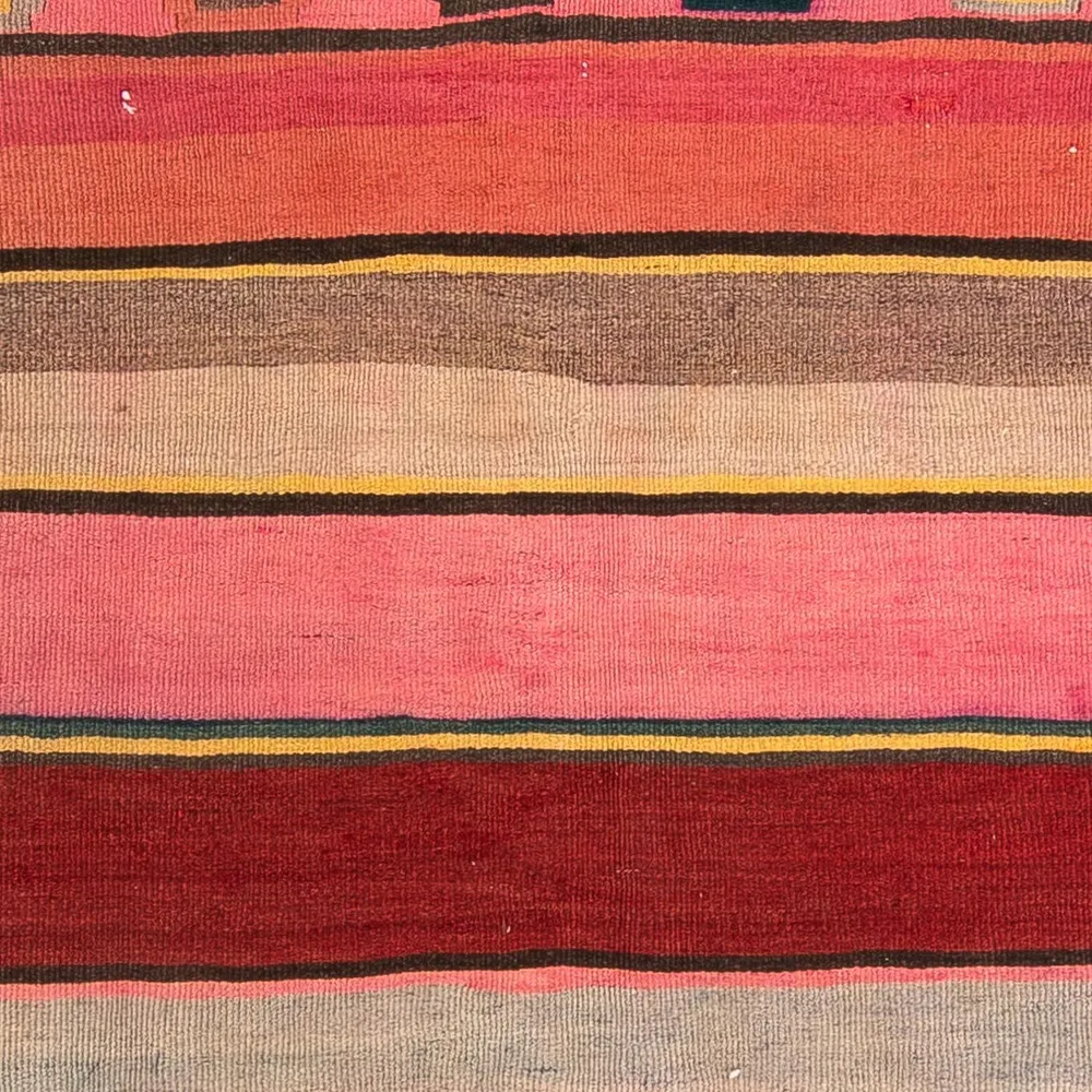 Løper Kelimteppe - Gammelt - 250 x 120 cm - flerfarget