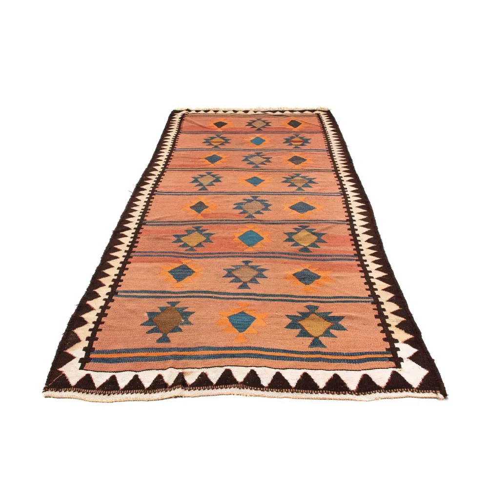Løper Kelimteppe - Gammelt - 260 x 140 cm - flerfarget