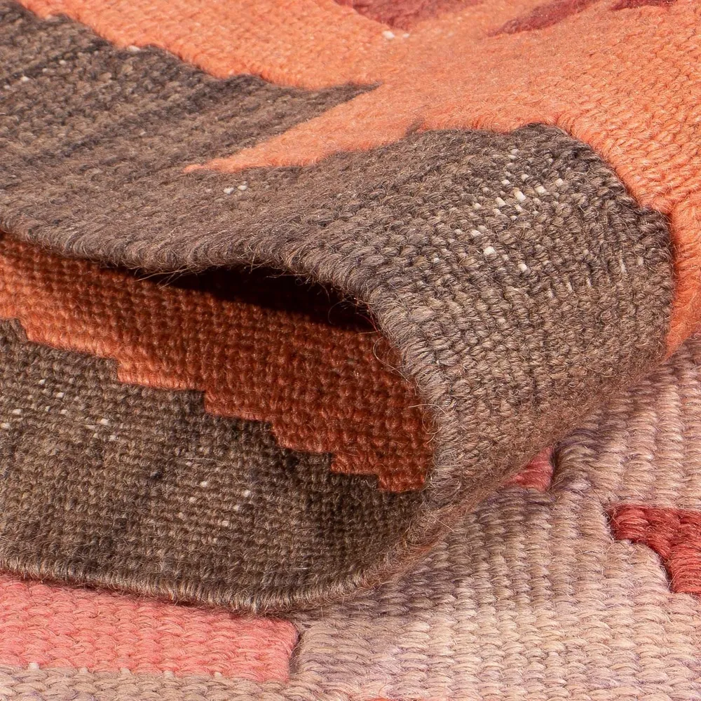 Løper Kelimteppe - Gammelt - 270 x 110 cm - flerfarget