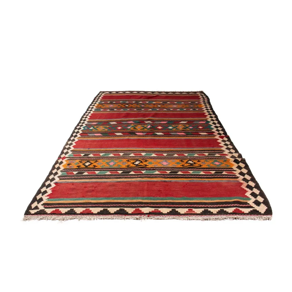 Løper Kelimteppe - Gammelt - 270 x 145 cm - flerfarget