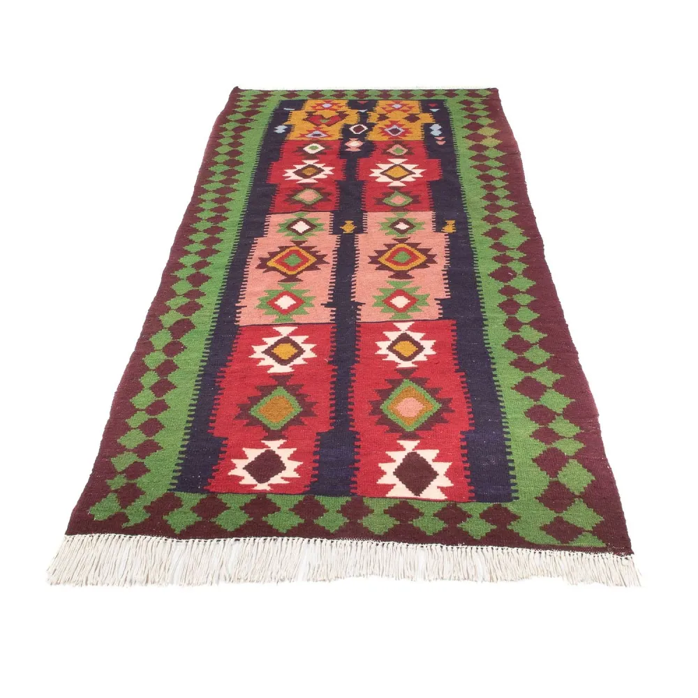 Løper Kelimteppe - Gammelt - 275 x 110 cm - flerfarget