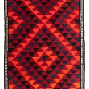 Løper Kelimteppe - Gammelt - 280 x 145 cm - flerfarget