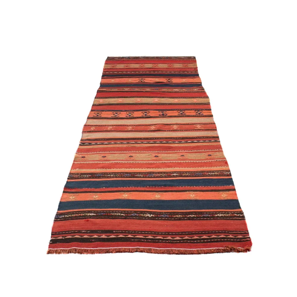 Løper Kelimteppe - Gammelt - 280 x 85 cm - flerfarget