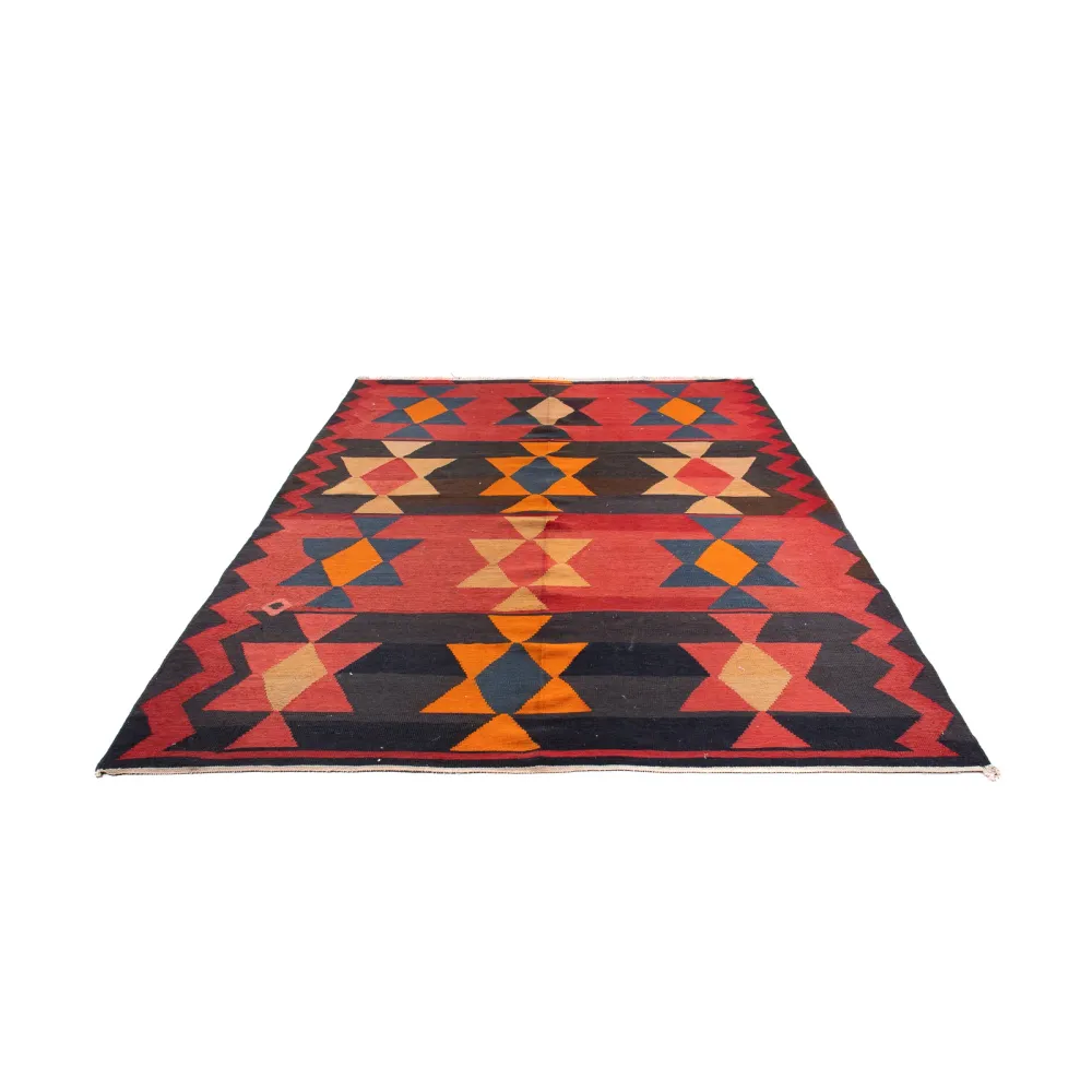 Løper Kelimteppe - Gammelt - 295 x 120 cm - flerfarget
