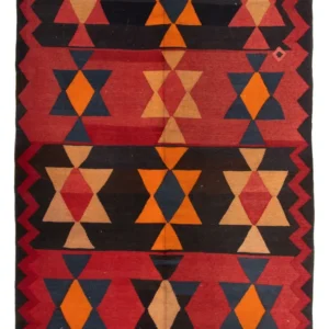 Løper Kelimteppe - Gammelt - 295 x 120 cm - flerfarget